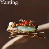 Yanting Ethnic Flower Hair Clip Freshwater Pearl Decoration Hairgrips