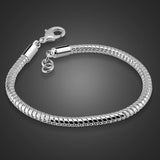 Men's 925 Silver Necklace Handsome Boy Jewelry