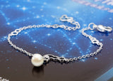 Personalized Pearl Sterling Silver Bracelet for Boys