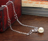 Personalized Pearl Sterling Silver Bracelet for Boys
