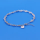 925 Silver Flower Lady Bracelet Minimalist Jewelry Gift