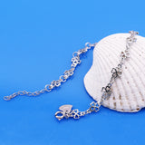 925 Silver Flower Lady Bracelet Minimalist Jewelry Gift