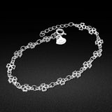 925 Silver Flower Lady Bracelet Minimalist Jewelry Gift