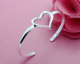 925 Sterling Silver Lady Delicate Hollow Bracelet Jewelry Silver Love