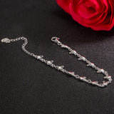 Solid 925 Sterling Silver Rabbit Bracelet Chain Charm Cuff Bracelet