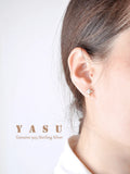 Yasu 925 Silver Crystal Stud Earrings Romantic Sweet Party Wedding Jewelry