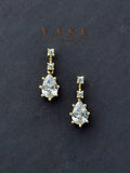 Yasu Silver Drop Water Earrings Sparkling Drop Earrings