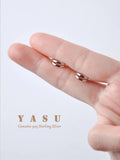 Yasu 925 Silver Earrings Cross Ear Clips Elegant Wedding Party Jewelry