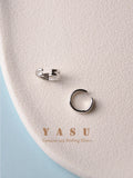 Yasu 925 Silver Earrings Cross Ear Clips Elegant Wedding Party Jewelry