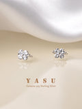 Yasu 925 Sterling Silver Crystal Ear Bone Clip Earrings For Women