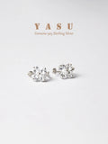 Yasu 925 Sterling Silver Crystal Ear Bone Clip Earrings For Women