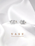 Yasu 925 Sterling Silver Crystal Ear Bone Clip Earrings For Women