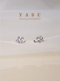 Yasu 925 Sterling Silver Crystal Ear Bone Clip Earrings For Women