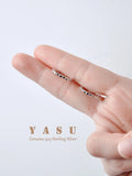 Yasu 925 Sterling Silver Wide Hoop Earrings Punk Minimalism