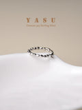 Yasu 925 Sterling Silver Wide Hoop Earrings Punk Minimalism
