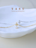 Yasu 925 Silver Rectangle Pendant Necklace for Women