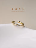 Yasu 1PC Tiny Clip On Earrings Sterling Silver 925 For Women