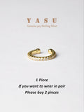 Yasu 1PC Tiny Clip On Earrings Sterling Silver 925 For Women