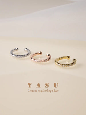 Yasu 1PC Tiny Clip On Earrings Sterling Silver 925 For Women