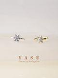 Yasu 925 Silver Flower Ear Cuffs Wedding Party Fine Jewelry