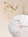 Yasu 925 Sterling Silver Diamond Pendant Necklace
