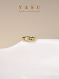 Yasu Sterling Silver Crystal Mini Round Earrings Classic Goddess Jewelry