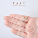 Yasu French Pav Crystal 925 Sterling Silver Hoops Earrings Plating 18k