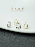 Yasu 925 Sterling Silver 14K Plated Pearl Stud Earrings for Women