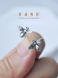 Yasu 925 Silver Bee Earrings Vintage Insect Studs Animal Party Jewelry