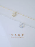 Yasu 925 Sterling Silver Crescent Necklace Moon Pendant For Women