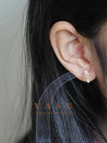 Yasu 925 Silver Princess Crown Drop Earrings for Women