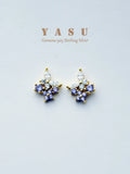 Yasu 925 Silver Lavender Zirconia Butterfly Stud Earrings