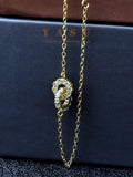Yasu 925 Silver Double Circles Bracelet Women Ring Chain Hand Jewelry