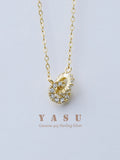 Yasu 925 Silver Double Circles Bracelet Women Ring Chain Hand Jewelry