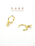 Yasu 925 Sterling Silver Small Hoops Sweet Dolphin Earrings
