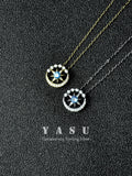 Yasu 925 Silver Necklace Six-pointed Star Pendant For Women