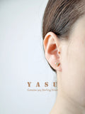 Yasu 925 Silver Micro Zircon Heart Earrings Wedding Jewelry