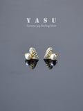 Yasu 925 Silver Micro Zircon Heart Earrings Wedding Jewelry