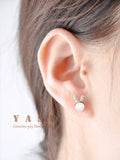 Yasu 925 Sterling Silver Opal Stud Earrings Bunny Ears for Girls