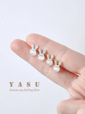 Yasu 925 Sterling Silver Opal Stud Earrings Bunny Ears for Girls