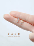 Yasu 925 Silver Flower Drop Earrings Women Party Jewelry