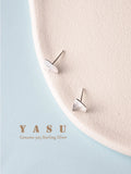 Yasu Deal Piercing Ear Silver 925 Geometry Stud Earrings For Woman