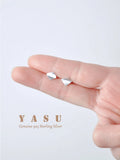 Yasu Deal Piercing Ear Silver 925 Geometry Stud Earrings For Woman