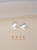 Yasu Deal Piercing Ear Silver 925 Geometry Stud Earrings For Woman