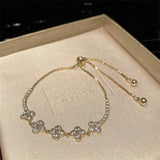 Yatay Adjustable Flowery Temperament Bracelets For Women Tassel 14k Real Plated