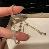 Yatay Adjustable Flowery Temperament Bracelets For Women Tassel 14k Real Plated