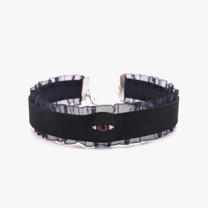 Gothic Eyes Lace Choker Velvet Necklace Harajuku Punk Accessory