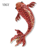 Enamel Drop Oil Red Carp Brooch Female Jewelry Accessories