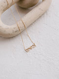 Custom Birth Date Necklace - Number Necklace - Pav? Name Necklace
