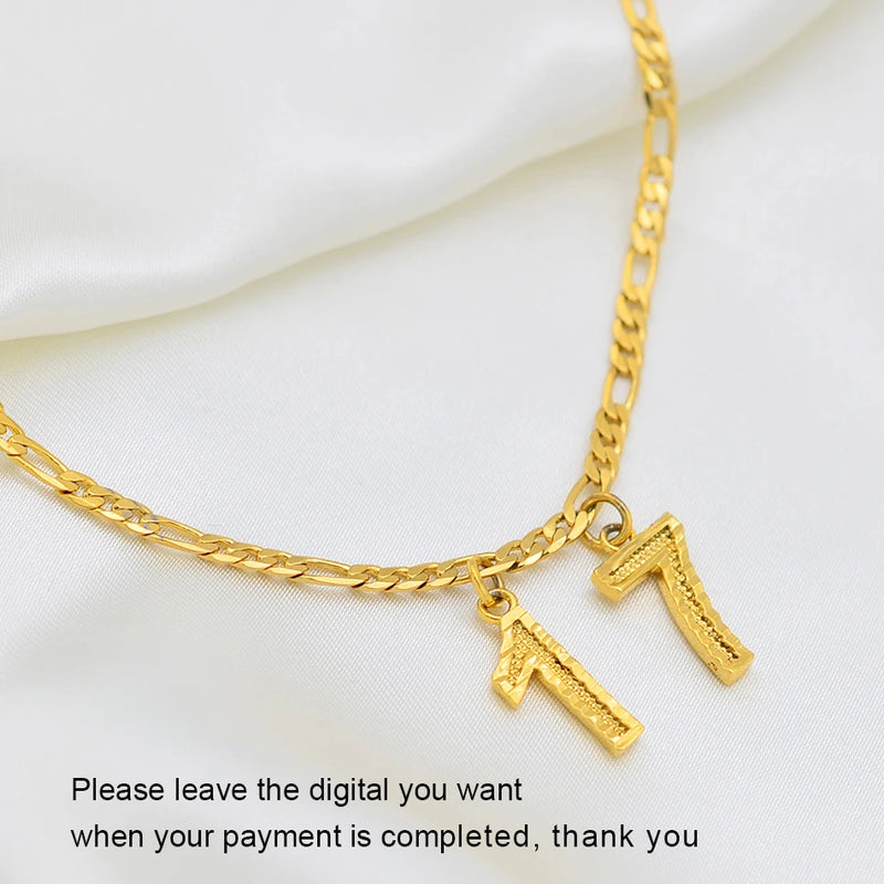 Personalized Number Necklace for Birthday, Custom Age Necklace for Women Men